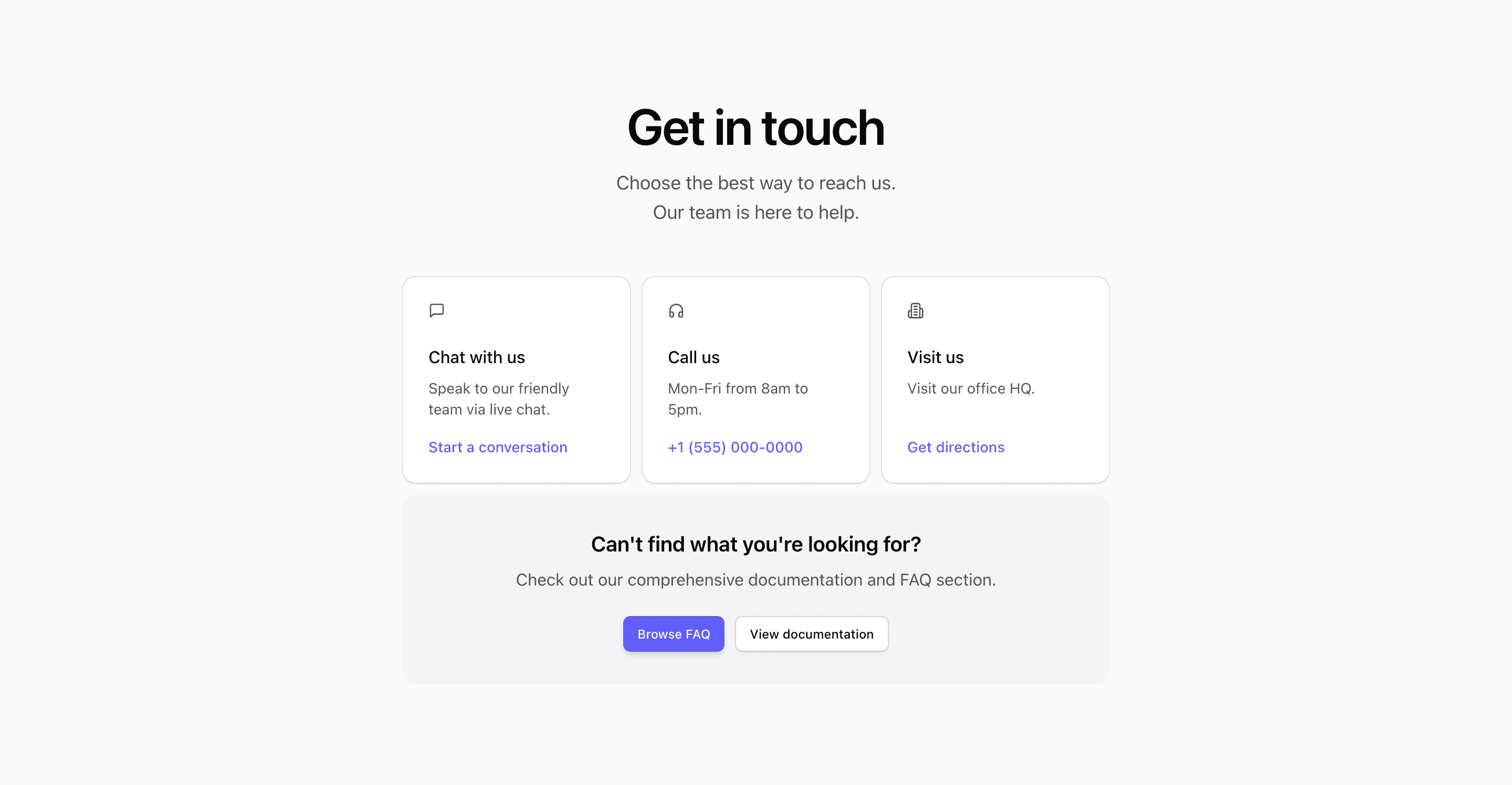 Shadcn Contact Block Four preview built with Shadcn UI and Tailwind CSS