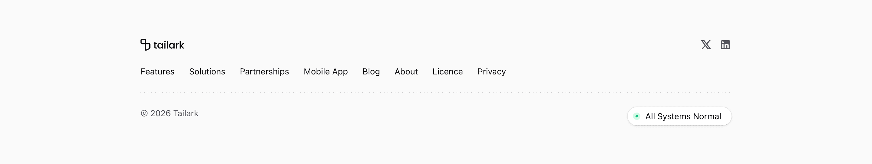 Shadcn Footer Block Five preview built with Shadcn UI and Tailwind CSS