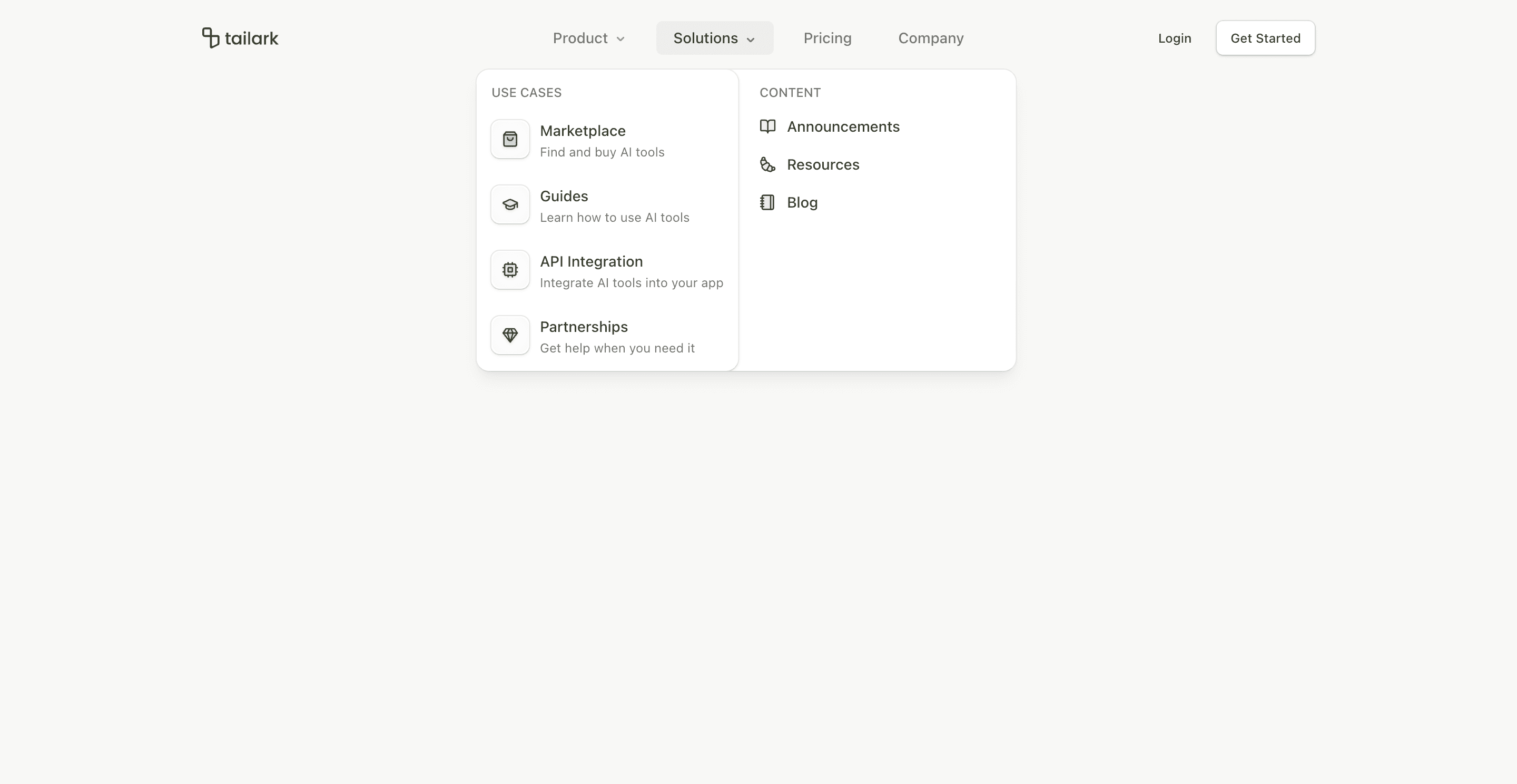 Shadcn Header Block Two preview with centered desktop navigation