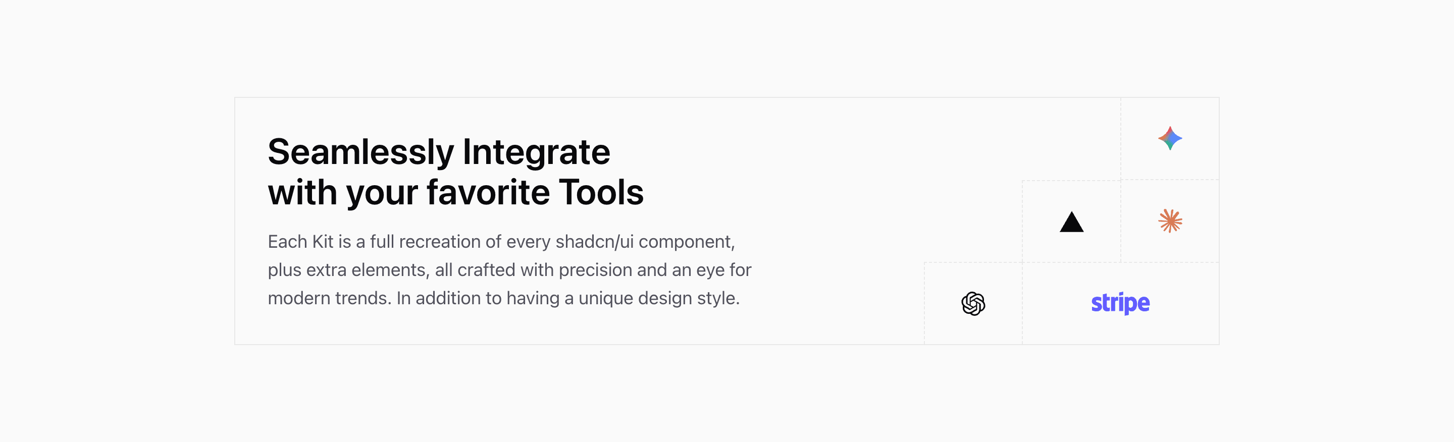 Shadcn Integration Block Five preview built with Shadcn UI and Tailwind CSS