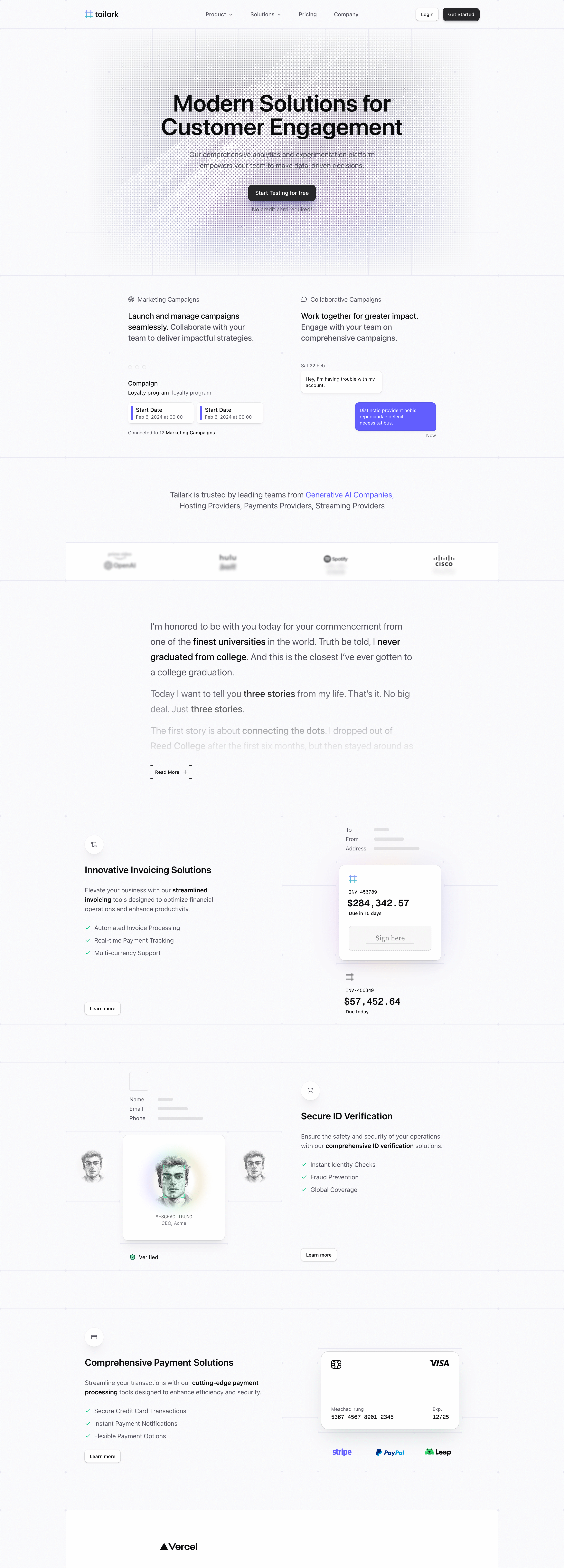 Tailark Quartz libre pricing page