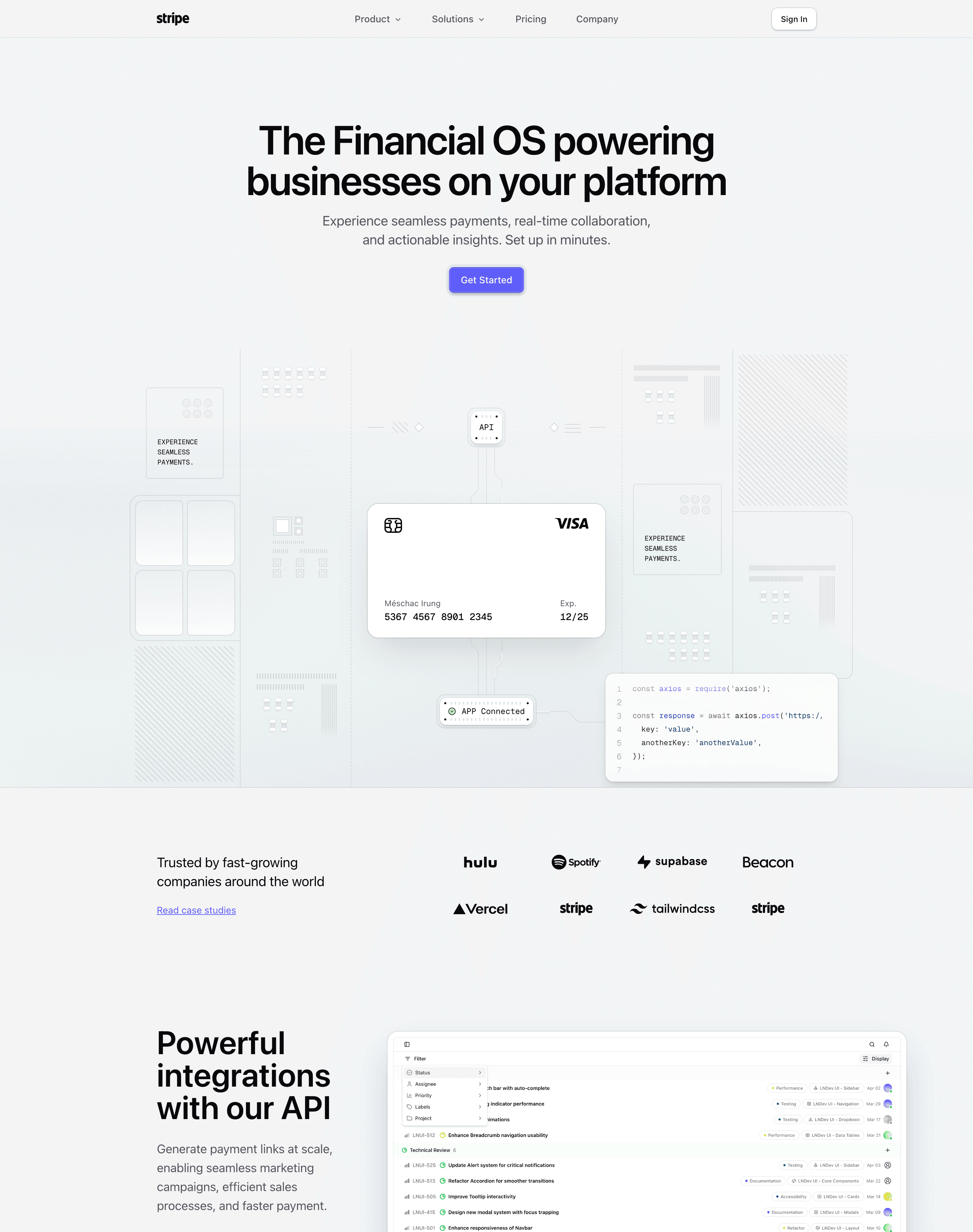 Tailark Pro dark landing page