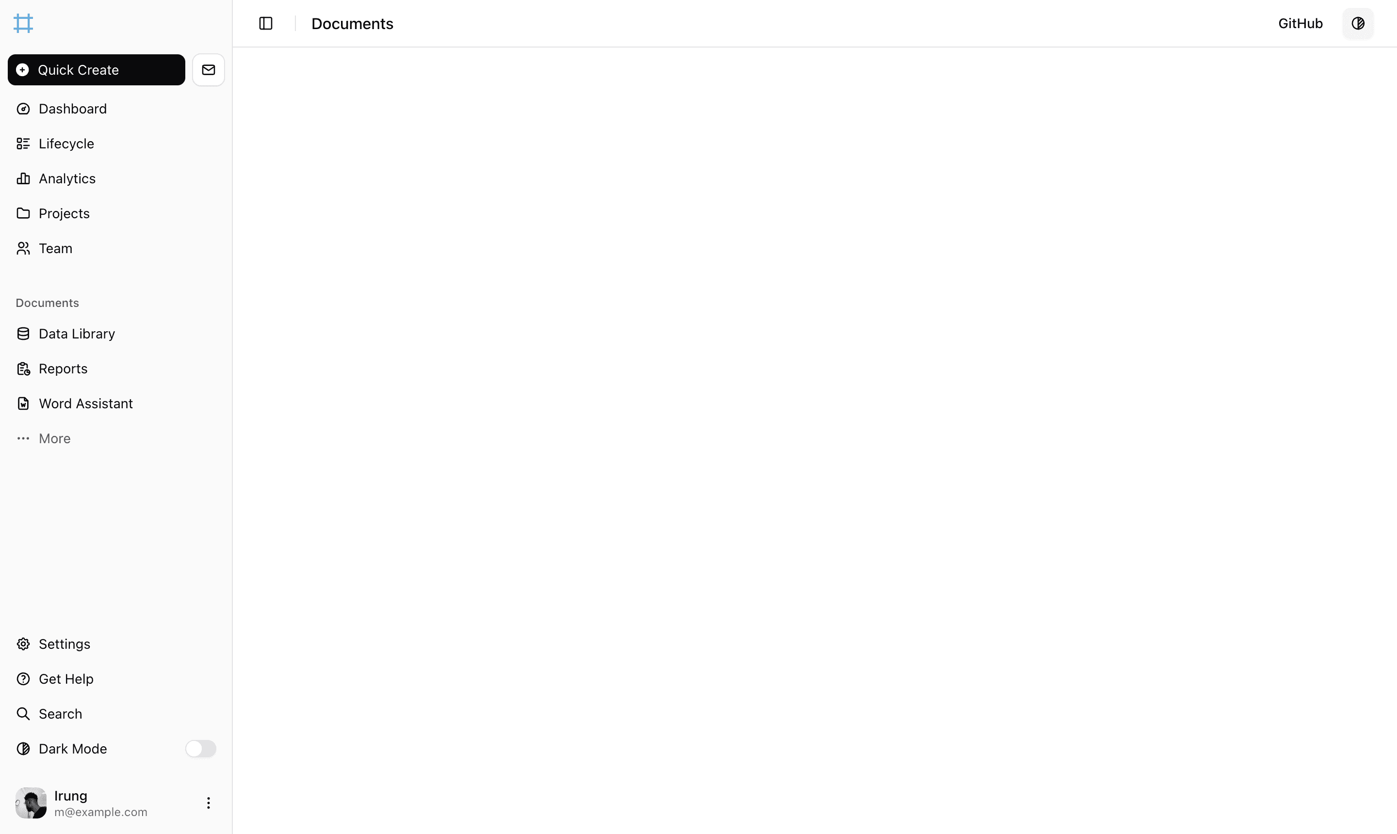 app screen
