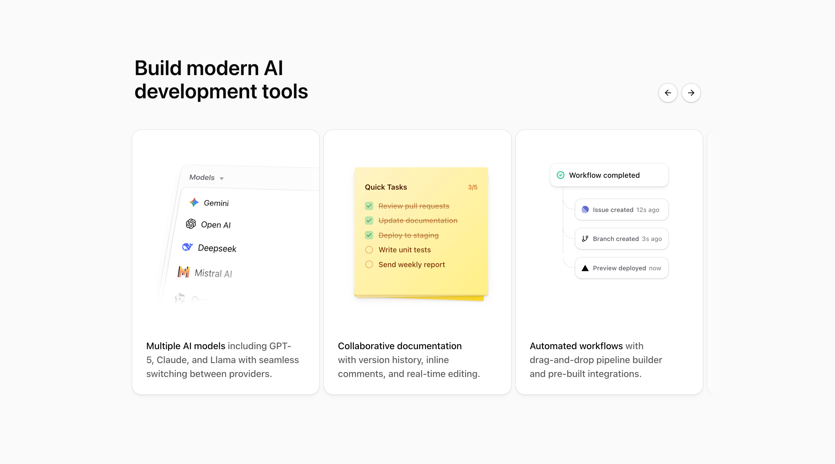 Shadcn Feature Carousel Block Four preview built with Shadcn UI and Tailwind CSS