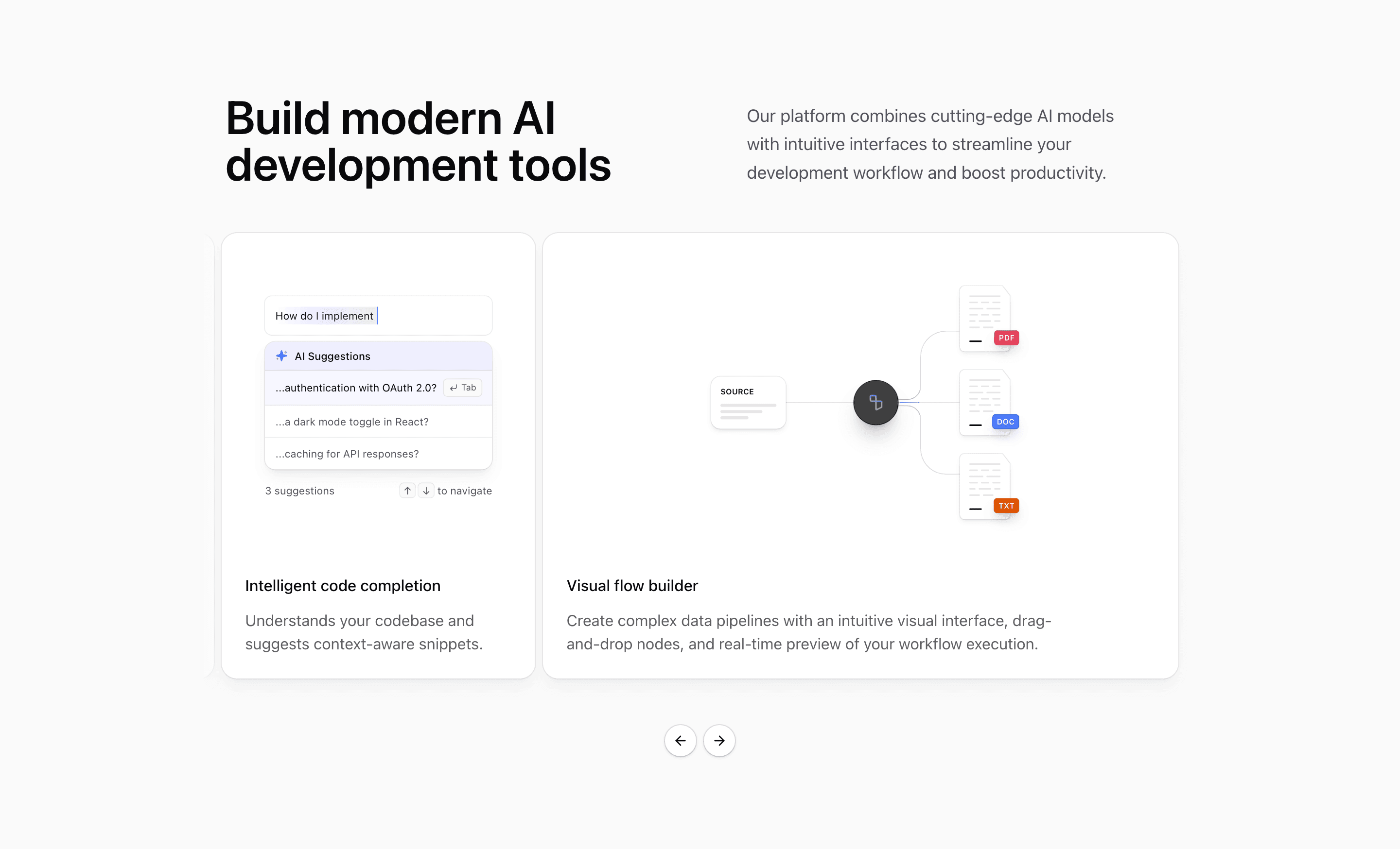 Shadcn Feature Carousel Block Five preview built with Shadcn UI and Tailwind CSS