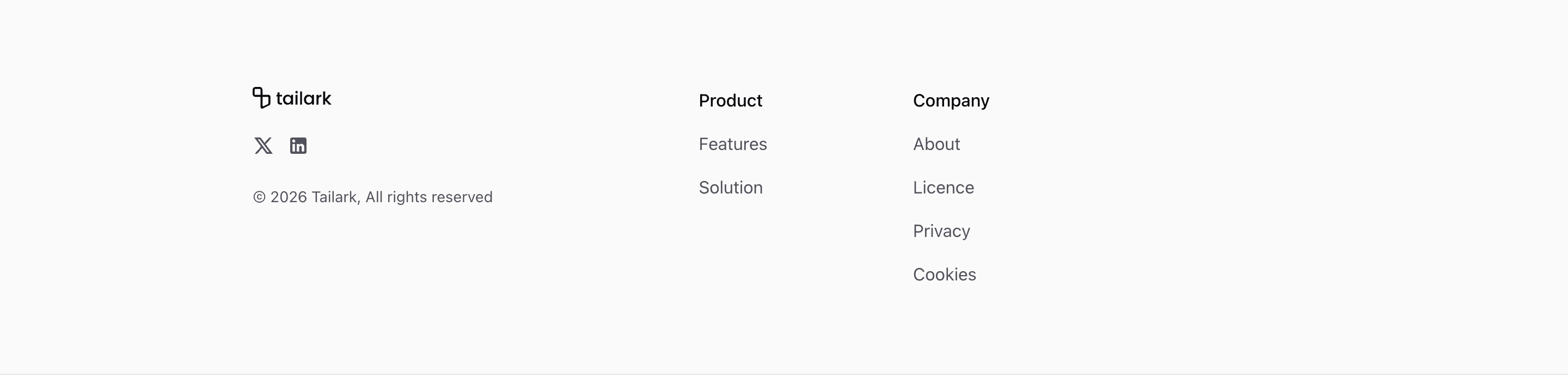 Shadcn Footer Block One preview built with Shadcn UI and Tailwind CSS