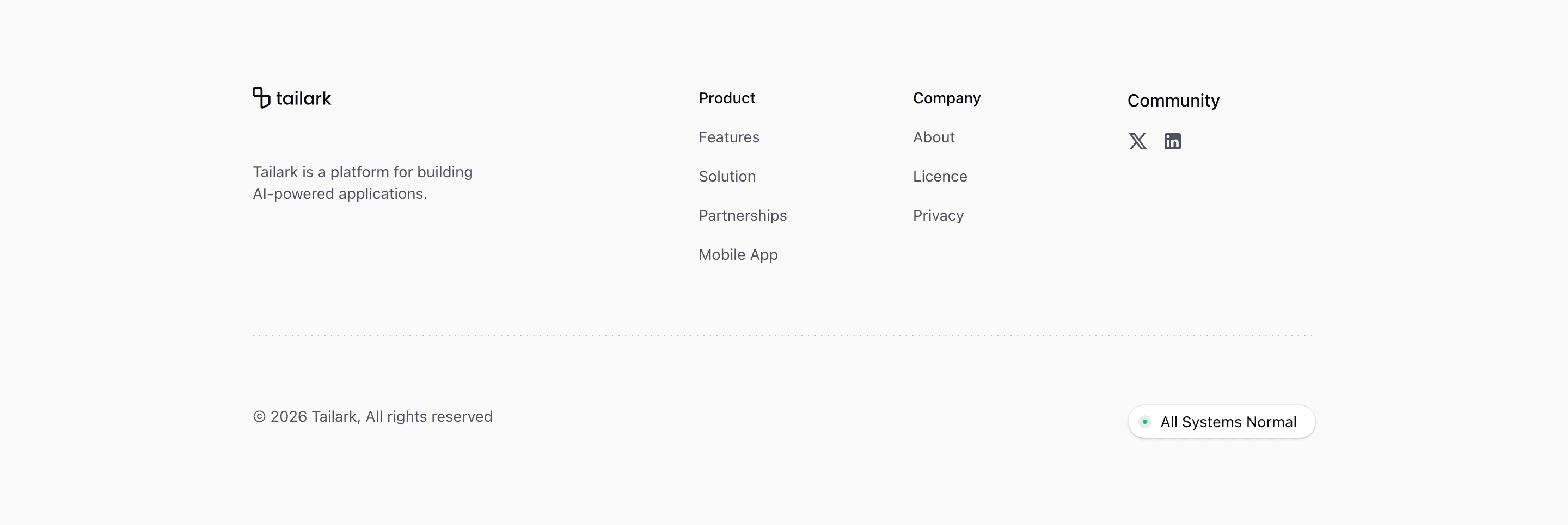 Shadcn Footer Block Two preview built with Shadcn UI and Tailwind CSS