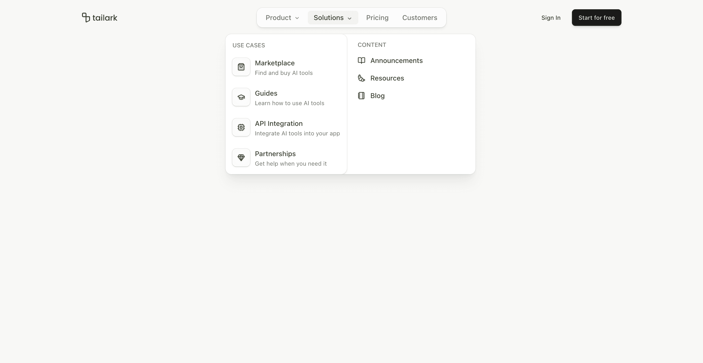 Shadcn Header Block Four preview with animated floating navigation