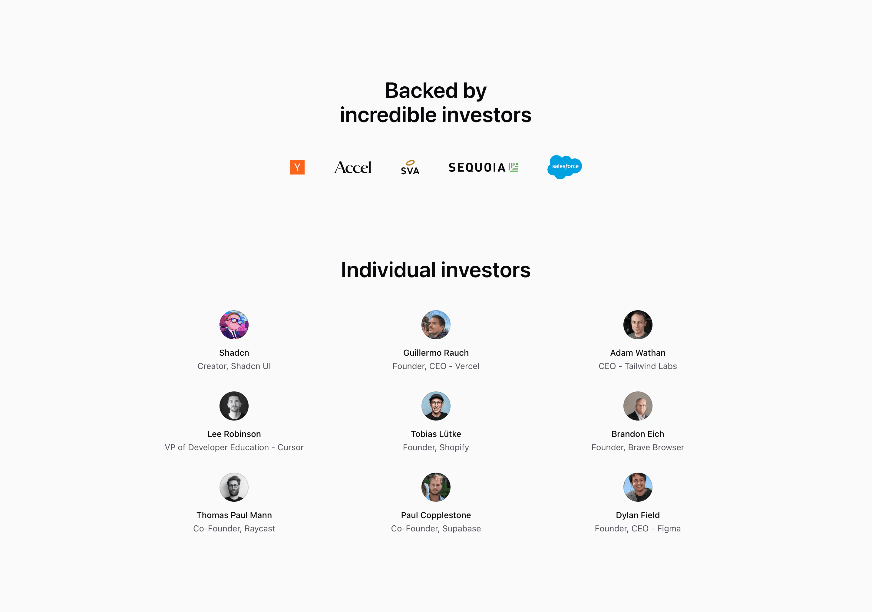 Shadcn Investor Block One preview built with Shadcn UI and Tailwind CSS