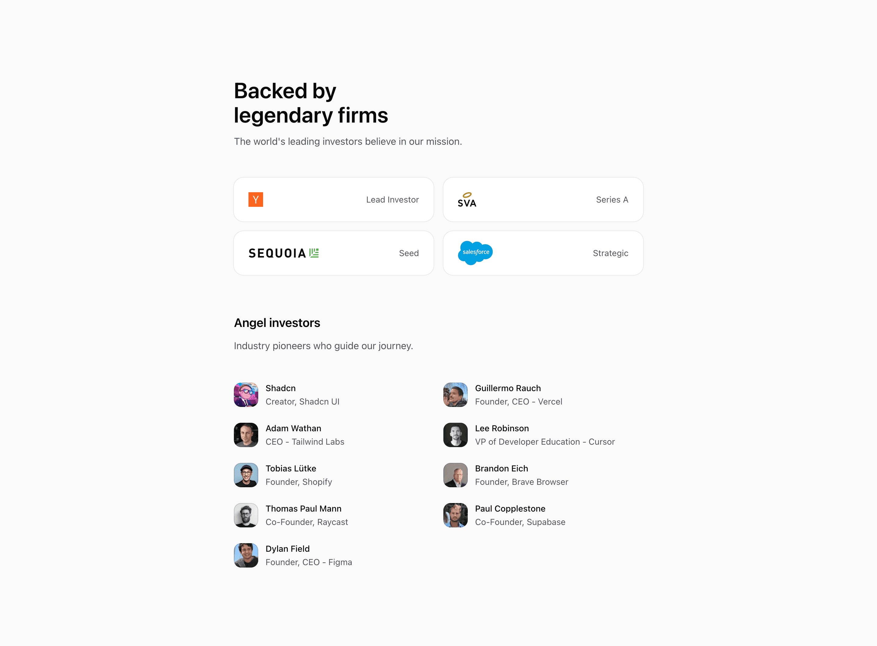 Shadcn Investor Block Six preview built with Shadcn UI and Tailwind CSS