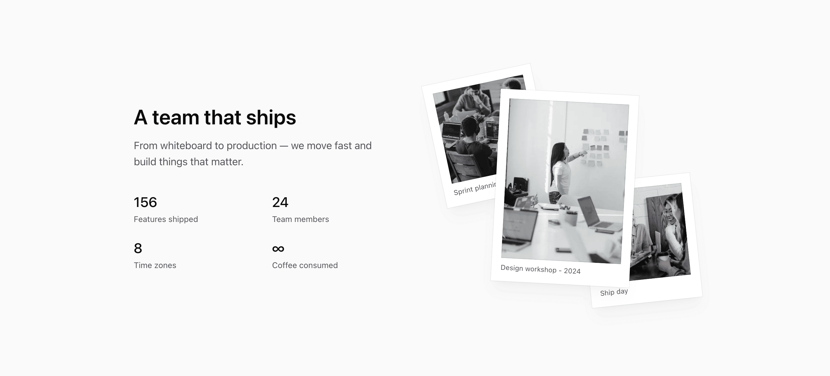 Shadcn Team Block Twelve preview built with Shadcn UI and Tailwind CSS