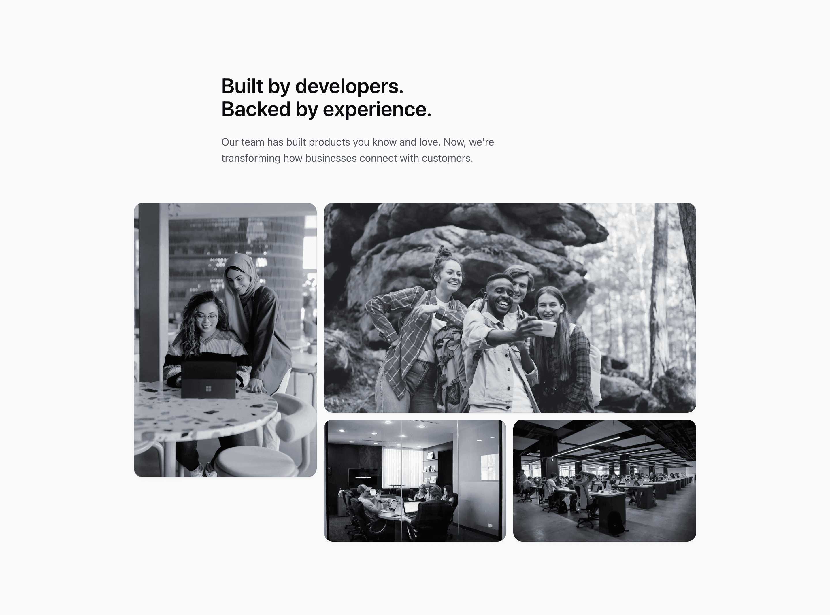 Shadcn Team Block Four preview built with Shadcn UI and Tailwind CSS