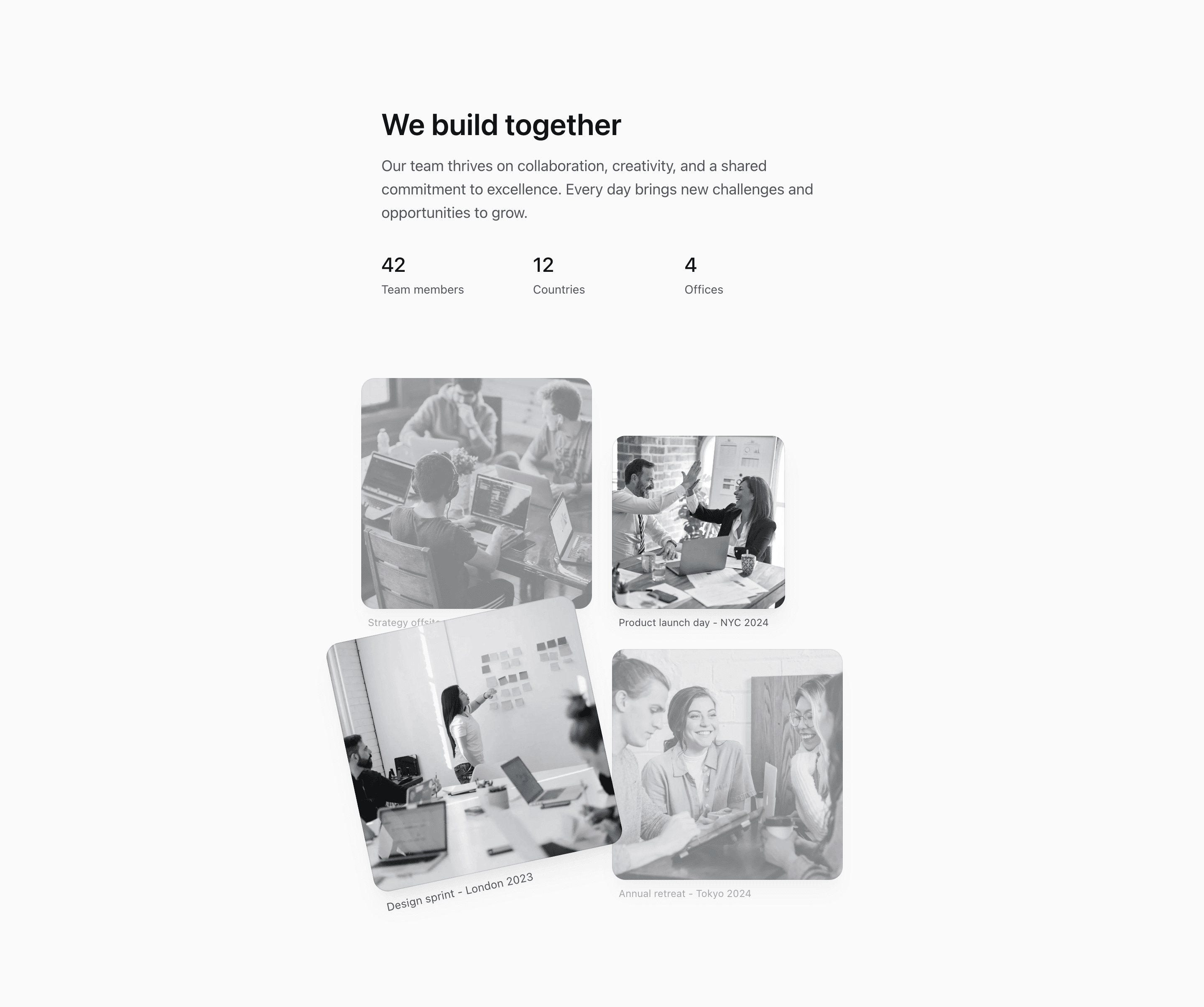 Shadcn Team Block Seven preview built with Shadcn UI and Tailwind CSS