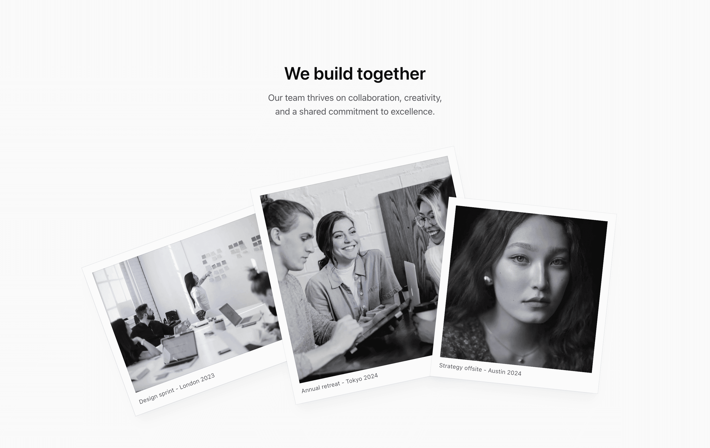 Shadcn Team Block Nine preview built with Shadcn UI and Tailwind CSS