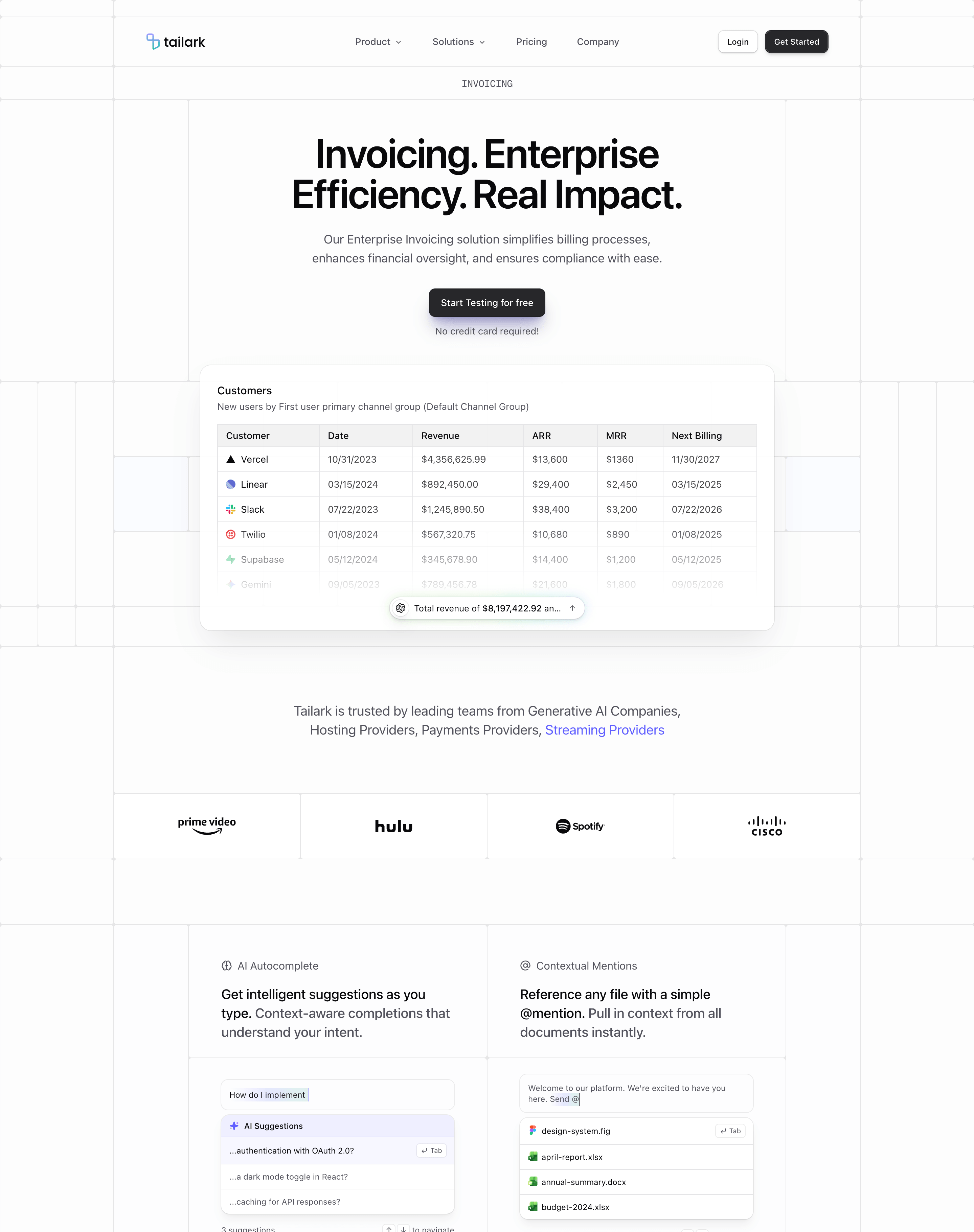 Tailark Pro grid-2 product page